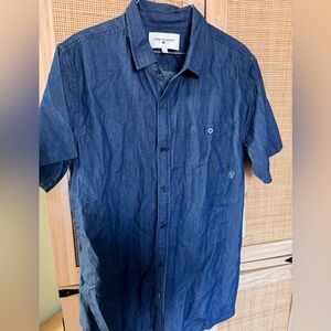 Modern Amusement Dark Blue Casual Shirt